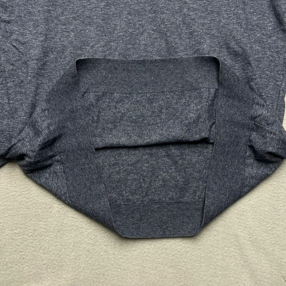 Hugo‎ Boss Slim Fit Blue Italian Yarn Crewneck Sweater Mens XXL Heathered Knit